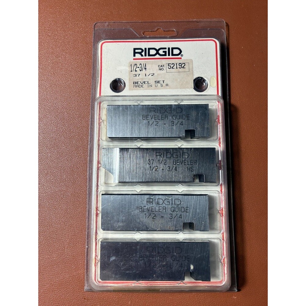 Ridgid 52192 1/2 - 3/4 Bevel Set High Speed Pipe Threader Dies
